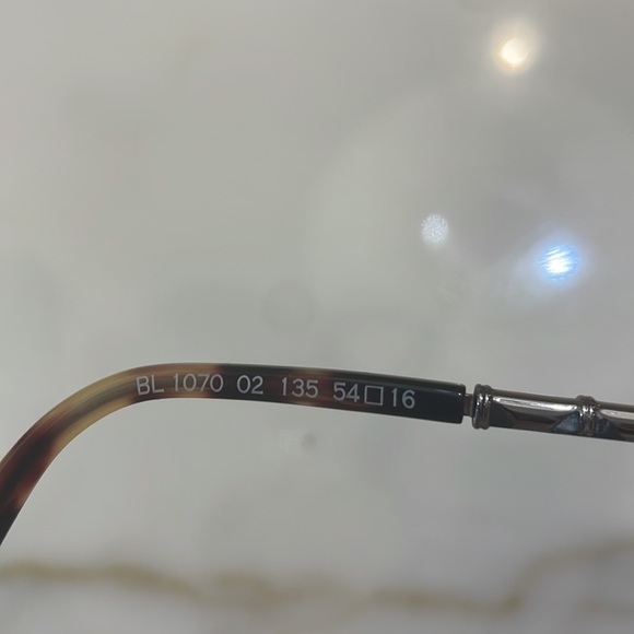 Balmain Glass Frames—BEAUTIFUL! Tortoise Shell & Silver—Made in France —Like New - Picture 11 of 12